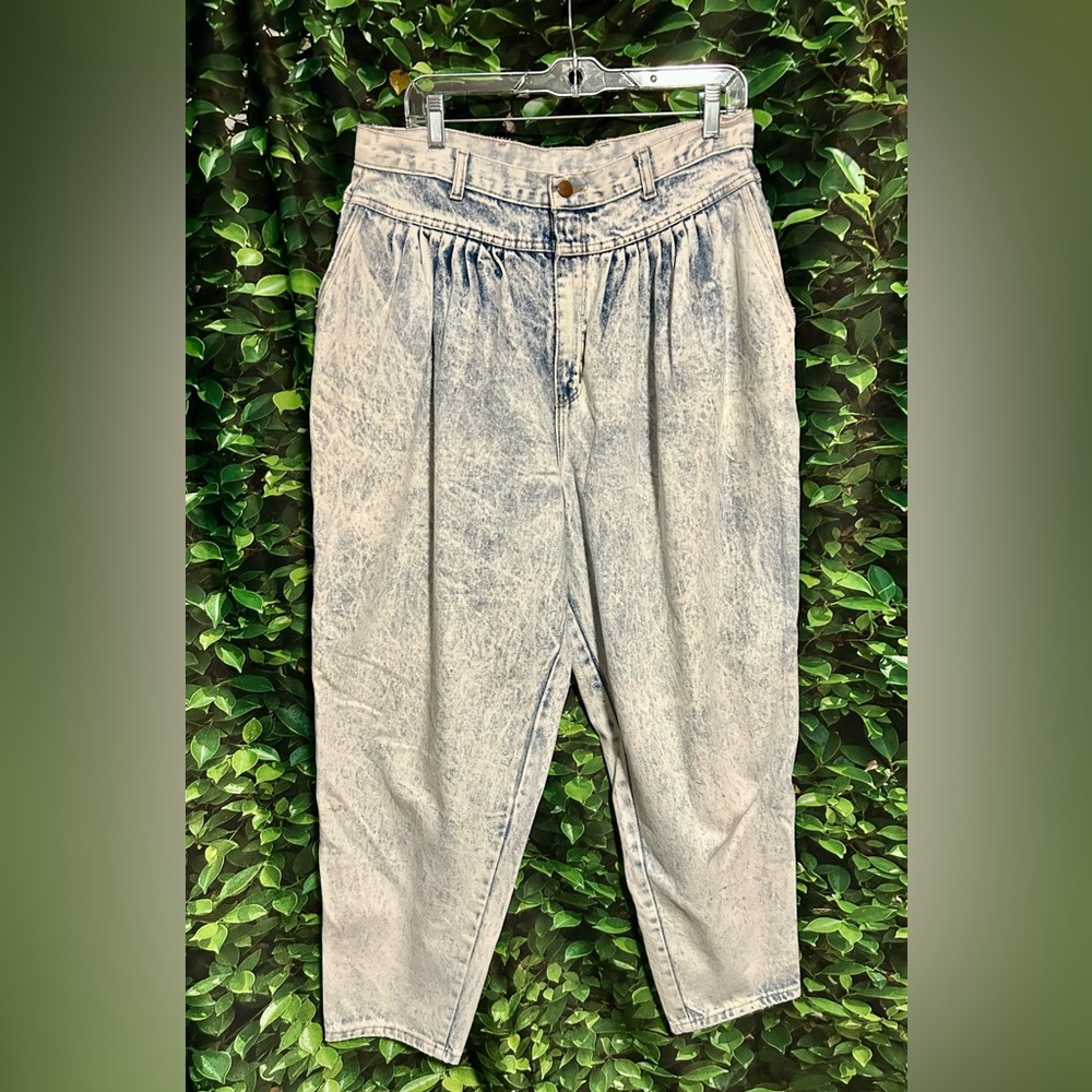Vintage A Time for Us Acid Washed Jeans USA Womens 34 waist 28 inseam